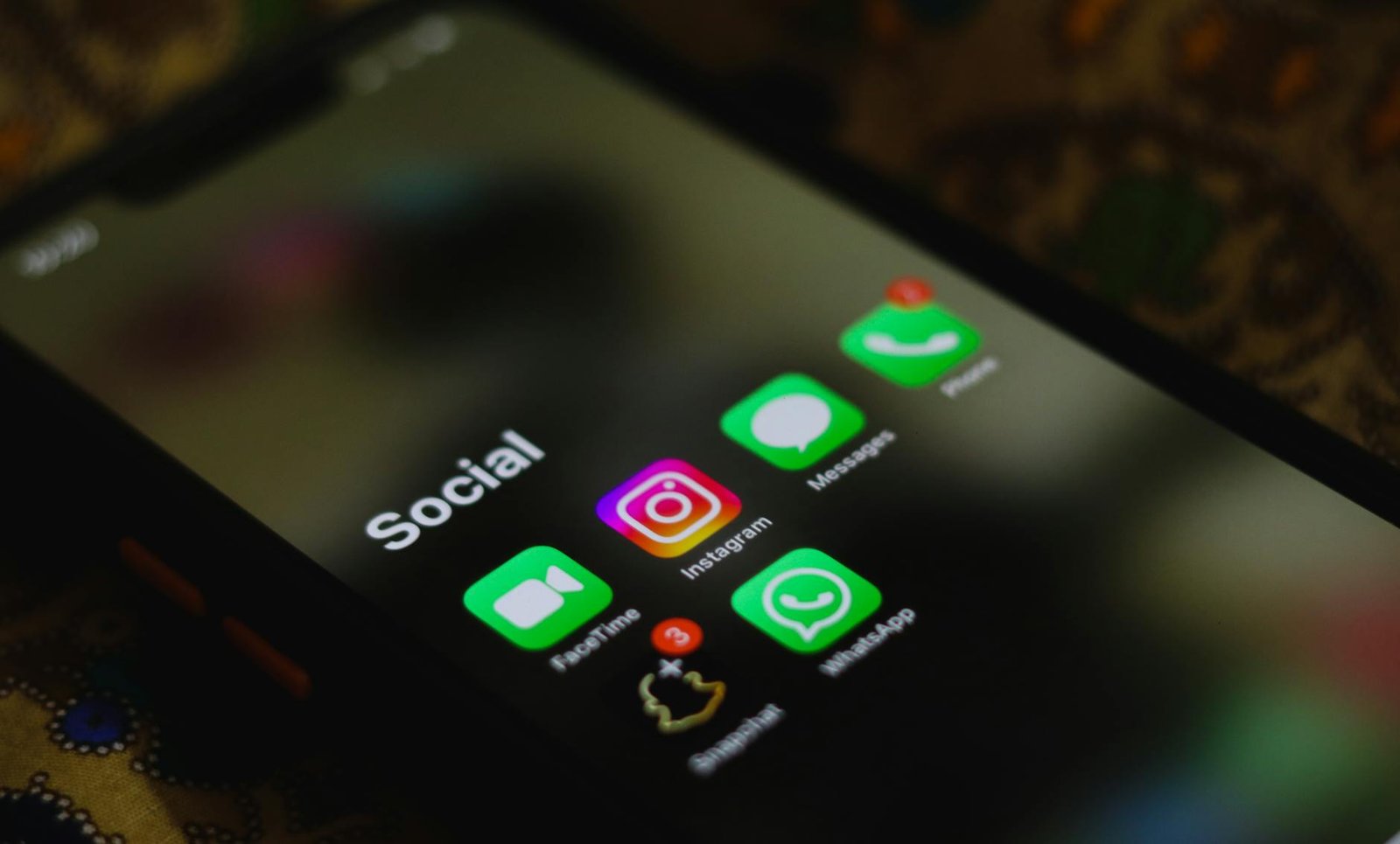 social media apps on smartphone